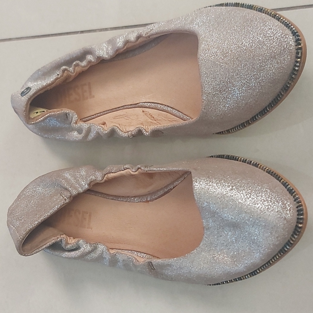 Diesel Folky leather flat shoes size 7
